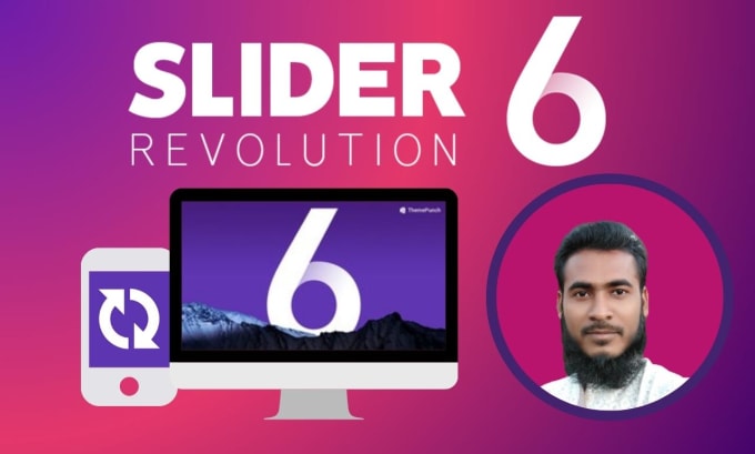 Gig Preview - Create any slider for your website using slider revolution