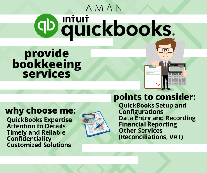 Gig Preview - Provide services of bookkeeping on quickbooks