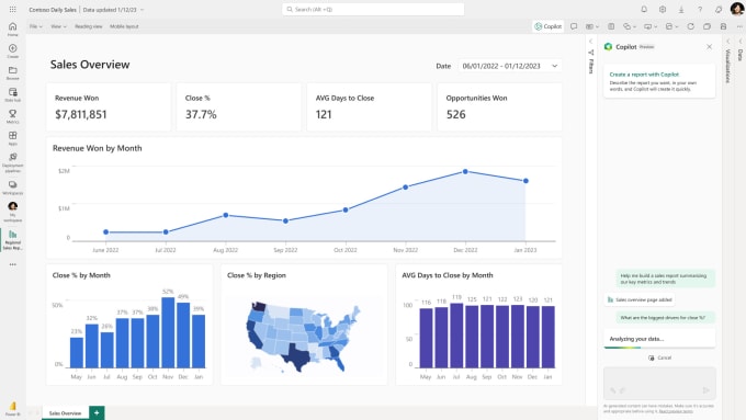 Gig Preview - Power bi report development with sql , python etc