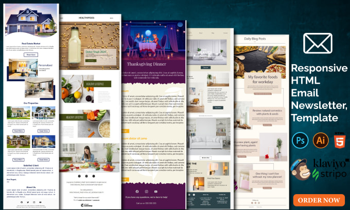 Gig Preview - Design editable, responsive html email template and newsletter