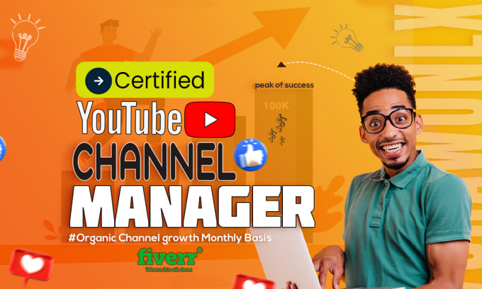 Gig Preview - Be your certified youtube channel manager and video SEO expert