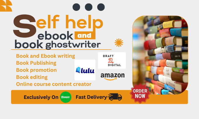 Gig Preview - Self help article ghostwriter KDP and lulu  publishing ebook writer,kdp, amazon