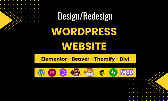 Gig Preview - Design, redesign, fix, responsive wordpress website, woocommerce, elementor