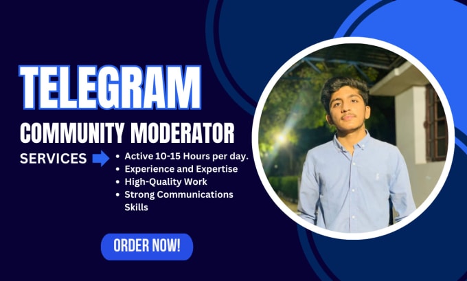 Gig Preview - Be your professional telegram community manager