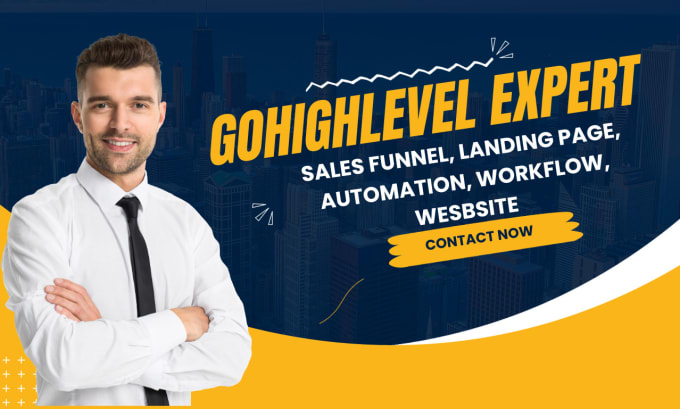 Gig Preview - Gohighlevel sales funnel, gohighlevel landing page, gohighlevel website expert