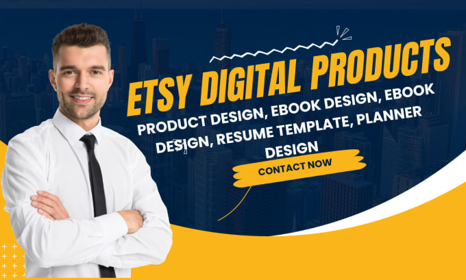 Gig Preview - Design etsy digital product, canva ebook, canva template design, resume template