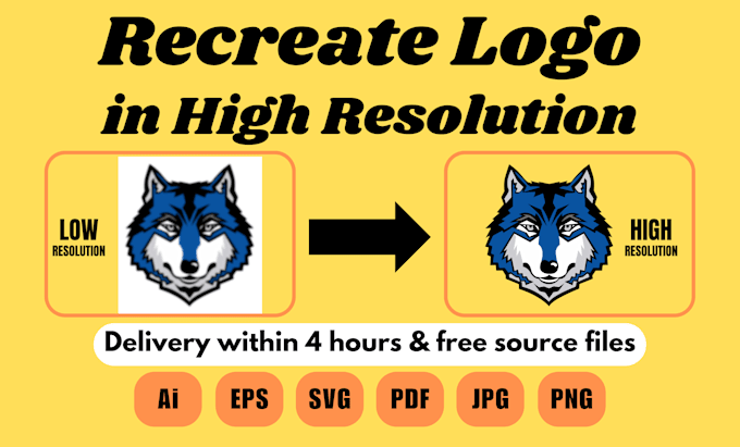 Gig Preview - Professionally vectorize, redraw, and recreate your logo