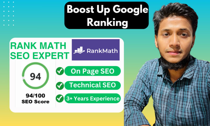 Bestseller - set up rank math on page SEO with 90 score for google ranking