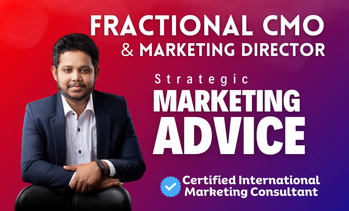 Gig Preview - Be your fractional cmo or digital marketing consultant giving marketing advices