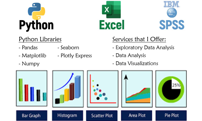 Gig Preview - Provide expert data analysis using python, spss and excel for powerful insights