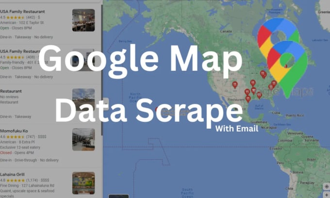 Gig Preview - Google map scrapping, web scrapping, business leads, data scrape