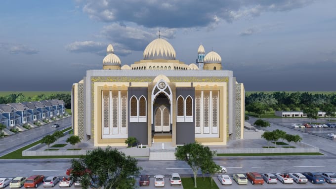 Gig Preview - Design mosque plan, mosque exterior for islamic buildings