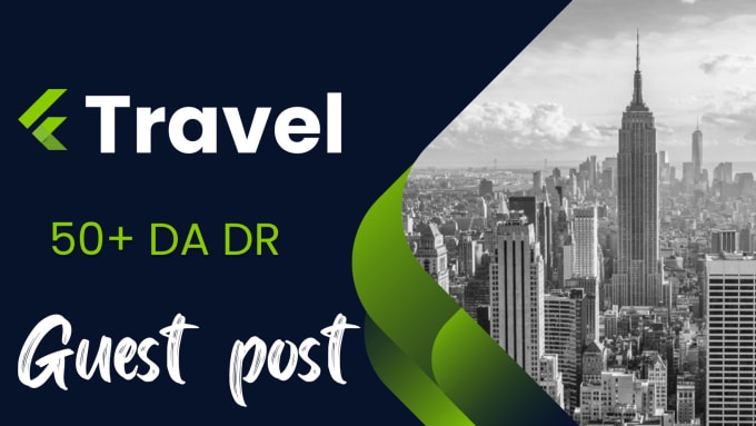 Gig Preview - Publish high quality travel guest post and backlink