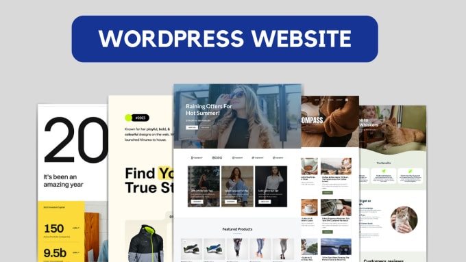 Gig Preview - Develop modern wordpress website