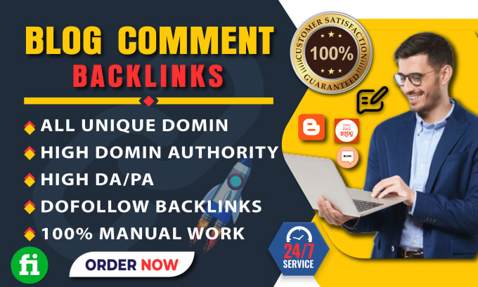 Gig Preview - Create 200 dofollow high quality da DR blog comment backlinks for you