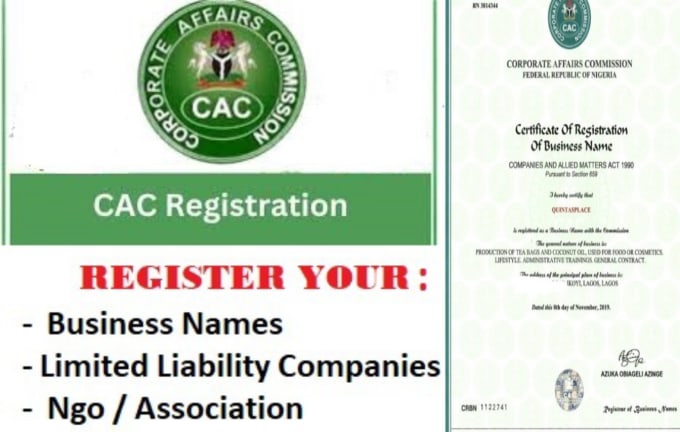 Gig Preview - Register your business name with cac in nigeria