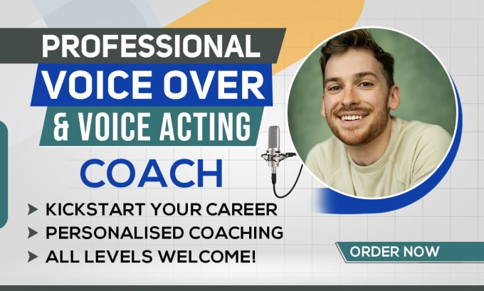 Gig Preview - Be your professional voice over and voice acting coach in english