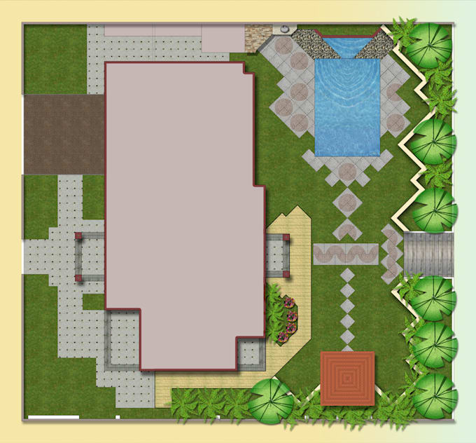 Gig Preview - Render 2d site plans landscape designs and master plans