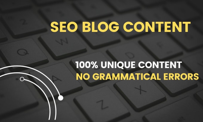 Gig Preview - Write SEO blog posts and articles as your content writer