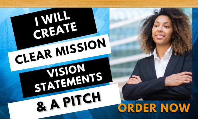 Gig Preview - Create your brand mission, vision statement and pitch deck