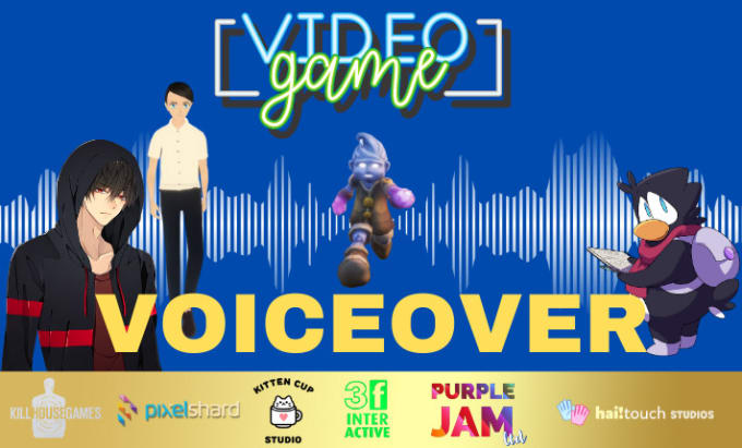 Gig Preview - Record a male character voice for your video game