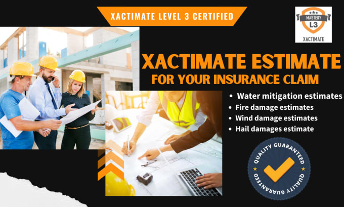 Gig Preview - Create xactimate estimate for insurance claim