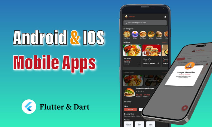 Gig Preview - Do custom flutter or dart mobile app development tailored to perfection