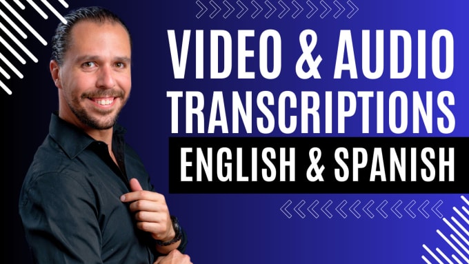 Gig Preview - Transcribe your audio or video recordings in under 24 hours