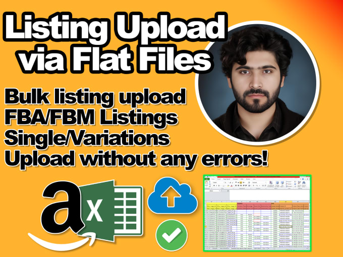 Gig Preview - Upload amazon product variations listing via flat file, bulk upload