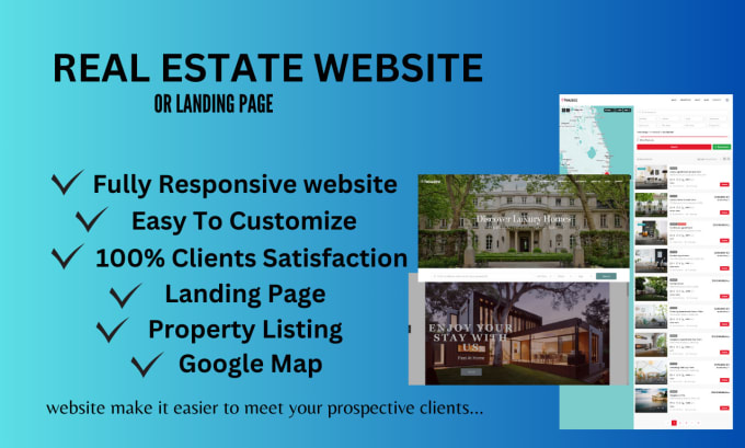 Gig Preview - Design real estate website, realtor website, idx website