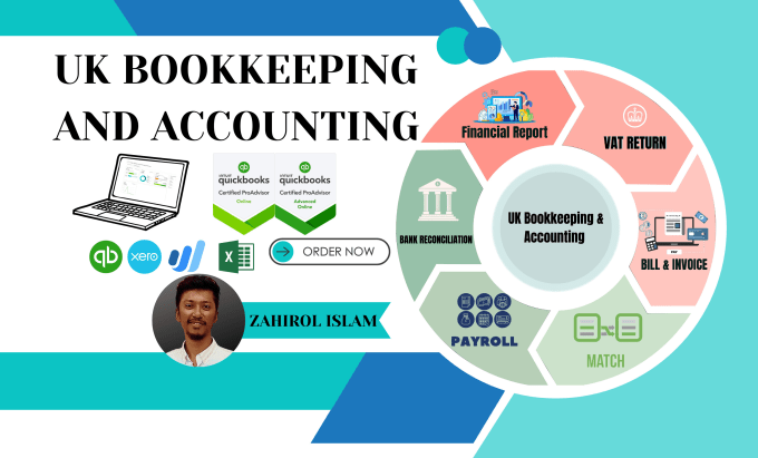 Gig Preview - Do UK bookkeeping and bank reconciliation in quickbooks online xero