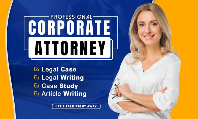 Gig Preview - Write and review case study, article writing, legal writing