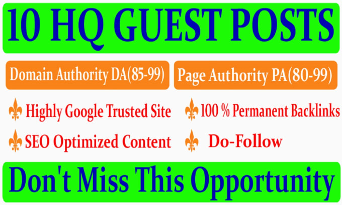 Gig Preview - Do guest post,hq dofollow guest post da70plus and dr50plus real news blogs