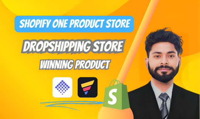 Gig Preview - Build a profitable shopify one product dropshipping store