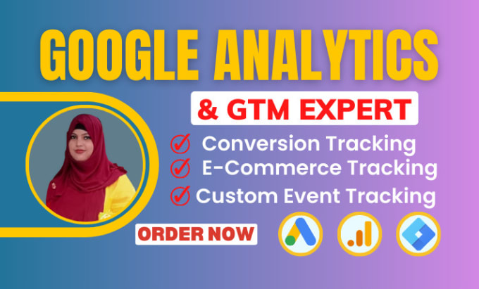 Gig Preview - Setup google analytics 4 with conversion tracking by GTM