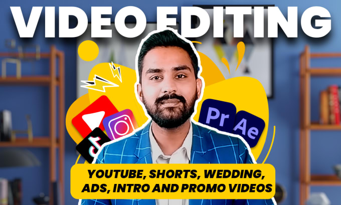 Gig Preview - Be your video editor for youtube, shorts, promotional, intro, outro and ads