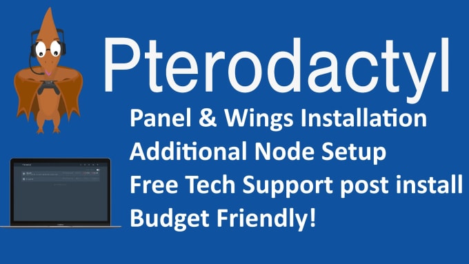 Pterodactyl setup, backups, databases, mail, website, bots 💻