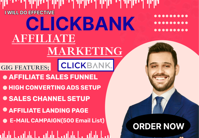 Gig Preview - Build money making clickbank affiliate marketing, clickbank sales funnel