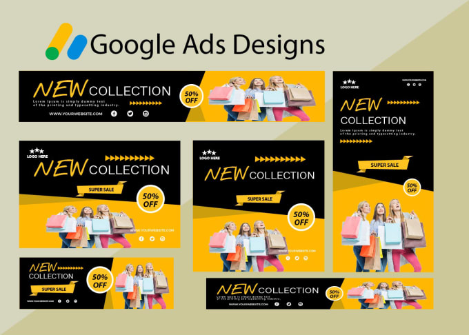 Gig Preview - Design amazing google banner ads for adwords display ads