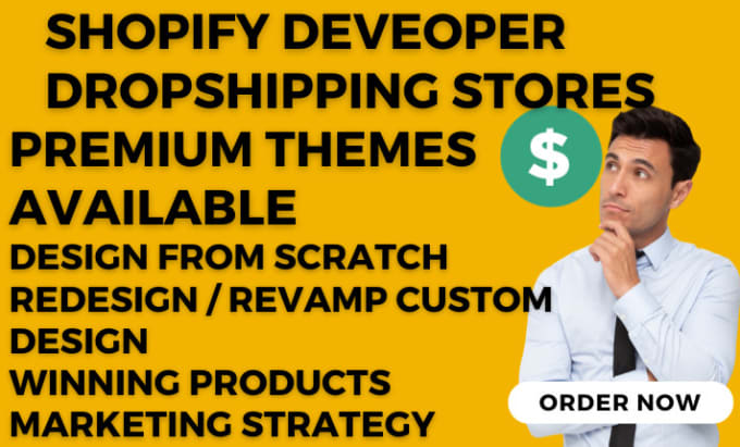 Gig Preview - Setup engaging shopify store landing page