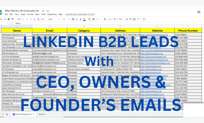 Gig Preview - Do linkedin b2b lead generation for any industry,  CEO, owner