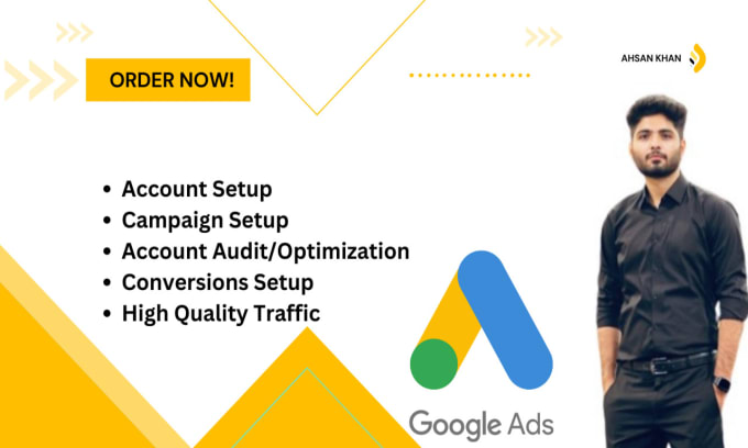 Gig Preview - Setup google ads  PPC campaign from scratch and create conversion setups