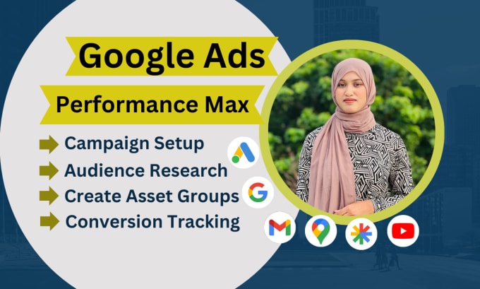 Gig Preview - Setup and manage google ads adwords PPC search ads shopping performance campaign