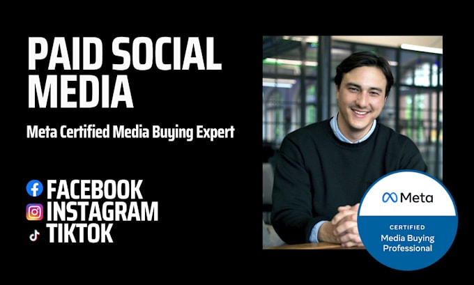 Gig Preview - Be your meta certified paid social media buyer