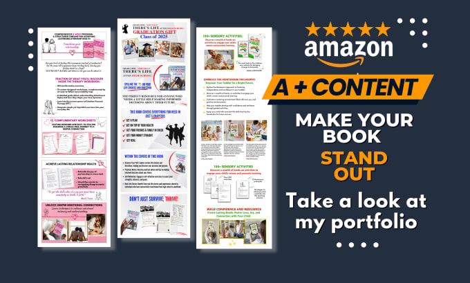 Gig Preview - Design a plus content for amazon KDP book