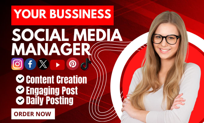 Gig Preview - Be your social media manager and content creator