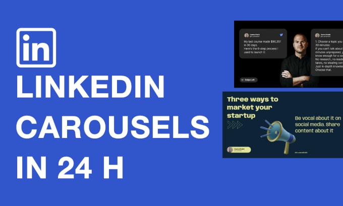 Gig Preview - Design professional attractive linkedin carousels in 24h