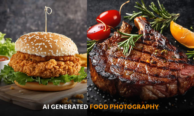 Gig Preview - Create ultra realistic ai food photography