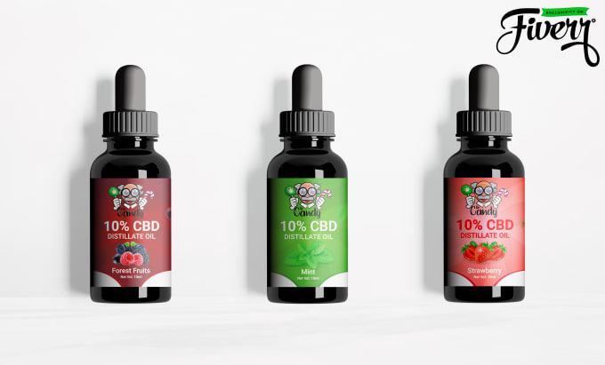 Gig Preview - Design cbd dropper bottle labels and hemp oil product packaging with 24hr