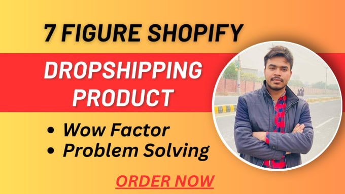 Gig Preview - Find shopify dropshipping winning products, shopify winning product research